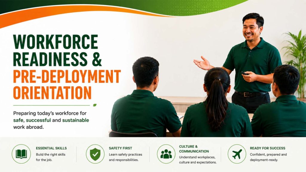 WORKFORCE READINESS & PRE-DEPLOYMENT ORIENTATION